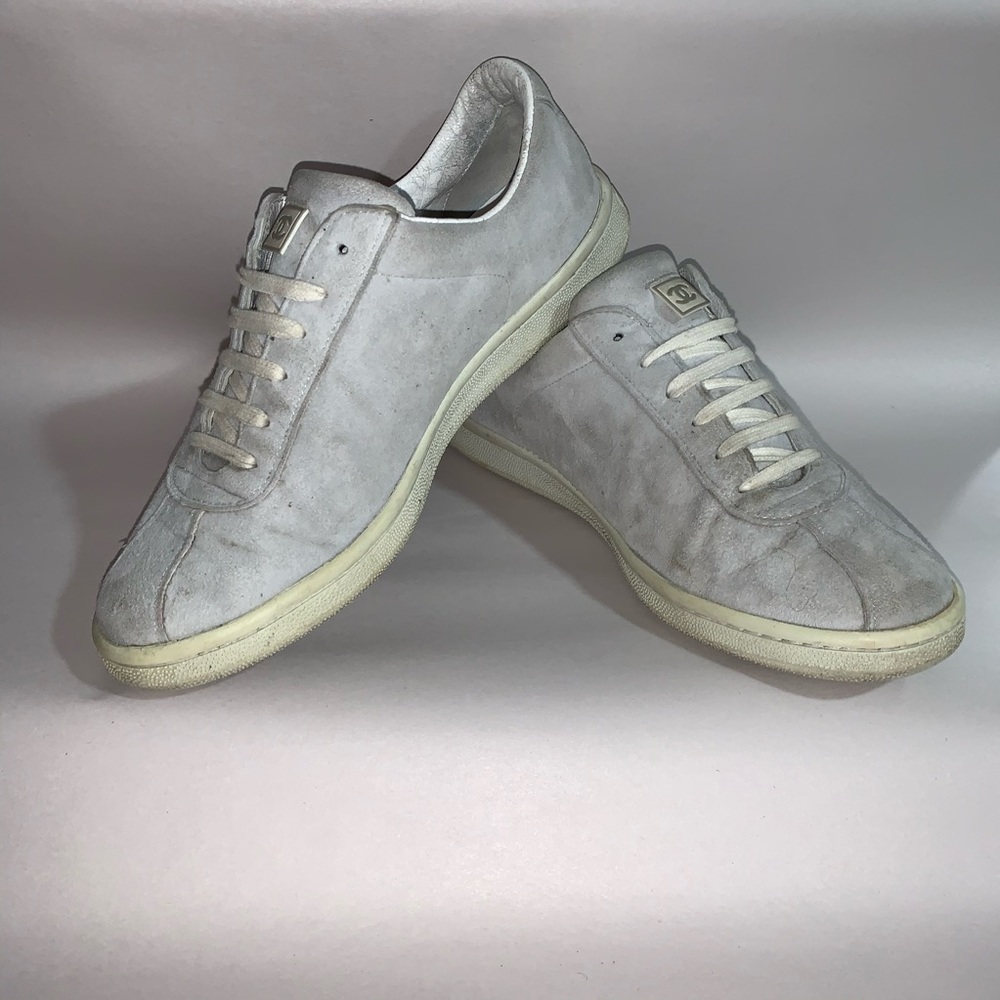 CHANEL size 40 gray suede CHANEL SPORT sneakers - Picture 9 of 12